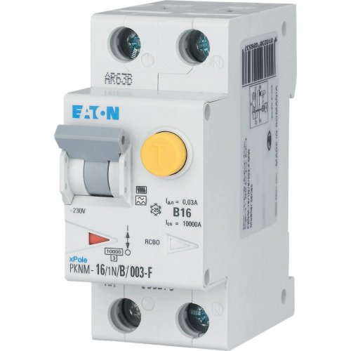 Eaton Aardlekautomaat (RCBO) PKNM, B-kar., 2P incl. N, 16 A, 100 mA, 10kA, F - Eaton wa sg02718 r - 20063546