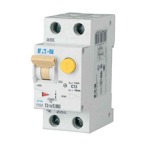 Eaton Aardlekautomaat (RCBO) PKNM, B-kar., 2P incl. N, 13 A, 300 mA, 10 kA,  - Eaton wa sg03718 l - 20066094