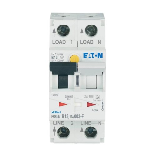 Eaton Dig. aardlekaut. (RCBO) FRBdM, 1P+N, 13A, B-kar., 30mA, 10kA, F-type - Eaton wa sg04021 c - 20068760