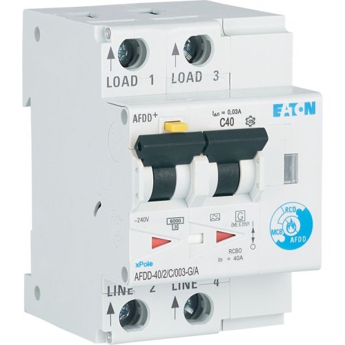 Eaton Vlamboogautomaat (AFDD) 40A 2p C-kar 30mA kortvertraagd - Eaton wa sg103819 l - 20069303
