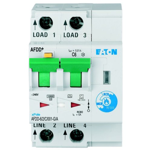 Eaton Vlamboogautomaat (AFDD) 6A 2p C-kar 10mA kortvertraagd - Eaton wa sg105119 c - 20069310