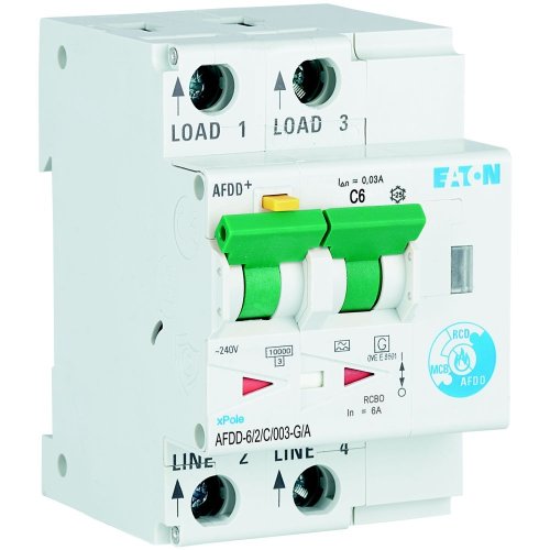 Eaton Vlamboogautomaat (AFDD) 10A 2p C-kar 30mA kortvertraagd - Eaton wa sg105619 l - 20069296