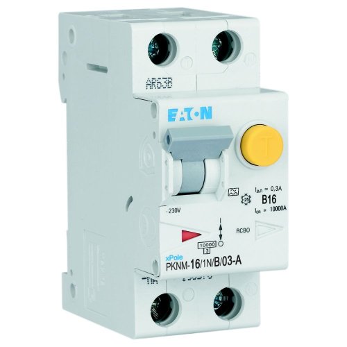 Eaton Aardlekautomaat (RCBO) PKNM, B-kar., 2P incl. N, 16 A, 300 mA, 10 kA,  - Eaton wa sg130119 r - 20066098