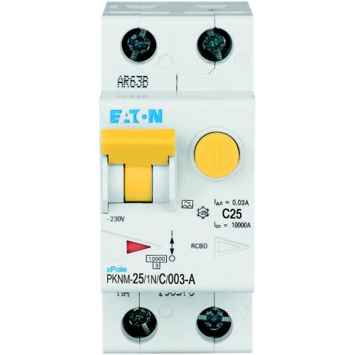 Eaton Aardlekautomaat (RCBO) PKNM, C-kar., 2P incl. N, 25 A, 30 mA, 10 kA, A - Eaton wa sg135219 c - 20066107