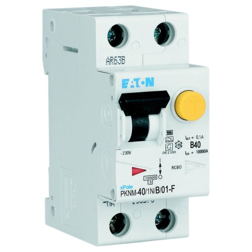 Eaton Aardlekautomaat (RCBO) PKNM, B-kar., 2P incl. N, 40 A, 100 mA, 10kA, F - Eaton wa sg138619 r - 20063556