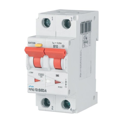 Eaton Aardlekautomaat (RCBO) PKPM2, 2P, 10A, B-kar, 30mA, Type A - Eaton wa sg13919 l - 20059334
