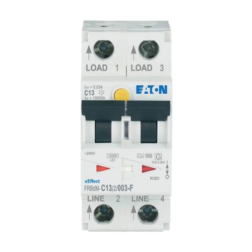 Eaton Dig. aardlekaut. (RCBO) FRBdM, 2P, 13A, C-kar., 30mA, 10kA, F-type - Eaton wa sg15821 c - 20068754