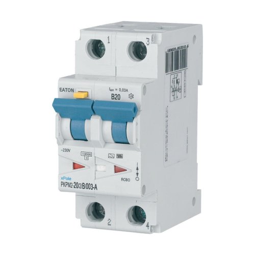Eaton Aardlekautomaat (RCBO) PKPM2, 2P, 20A, B-kar, 30mA, Type A - Eaton wa sg20119 l - 20059337