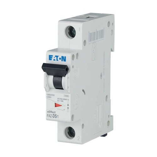 Eaton Installatie-automaat (MCB) FAZ, 1P, 5A, D-curve, 15kA - Eaton wa sg232020 l - 20067692