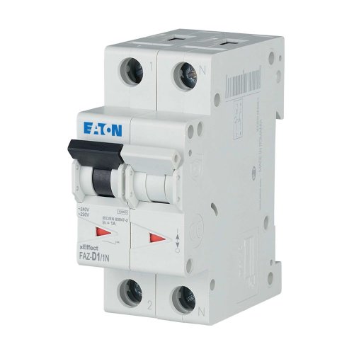 Eaton Installatie-automaat (MCB) FAZ, 1P+N, 1A, D-curve, 15kA - Eaton wa sg240820 l - 20067797
