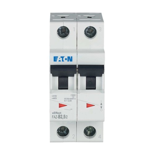Eaton Installatie-automaat (MCB) FAZ, 2P, 2,5A, B-curve, 15kA - Eaton wa sg245320 c - 20067838
