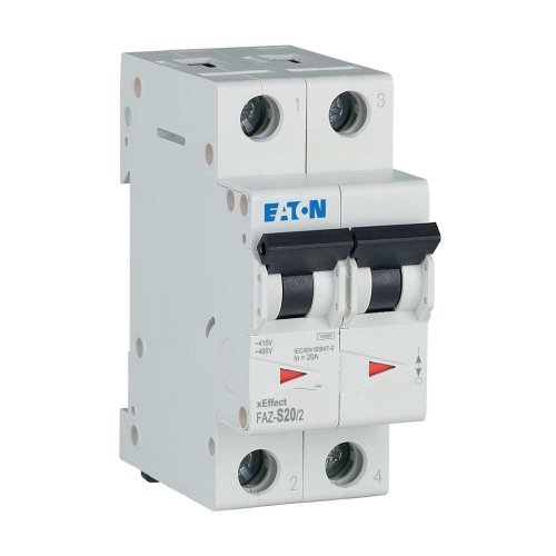 Eaton Installatie-automaat (MCB) FAZ, 2P, 20A, S-curve, 10kA - Eaton wa sg254920 r - 20067927