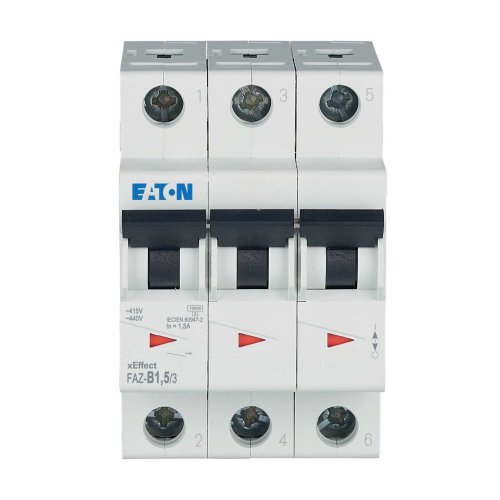 Eaton Installatie-automaat (MCB) FAZ, 3P, 1,5A, B-curve, 15kA - Eaton wa sg257320 c - 20067948