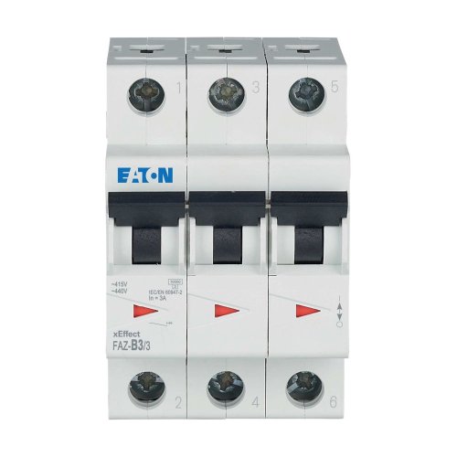 Eaton Installatie-automaat (MCB) FAZ, 3P, 3A, B-curve, 15kA - Eaton wa sg258620 c - 20067952
