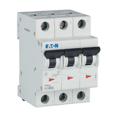 Eaton Installatie-automaat (MCB) FAZ, 3P, 50A, B-curve, 15kA - Eaton wa sg259220 r - 20067967