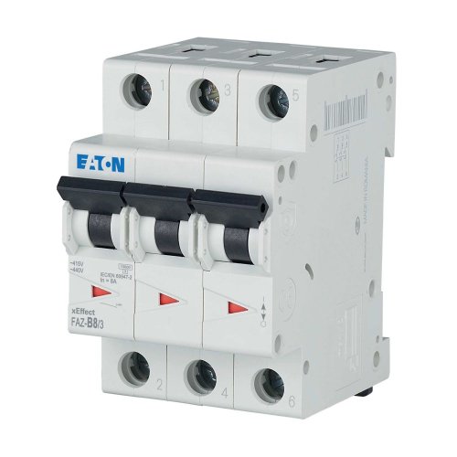 Eaton Installatie-automaat (MCB) FAZ, 3P, 8A, B-curve, 15kA - Eaton wa sg259620 l - 20067957