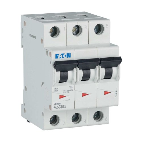 Eaton Installatie-automaat (MCB) FAZ, 3P, 15A, C-curve, 15kA - Eaton wa sg260720 r - 20067987