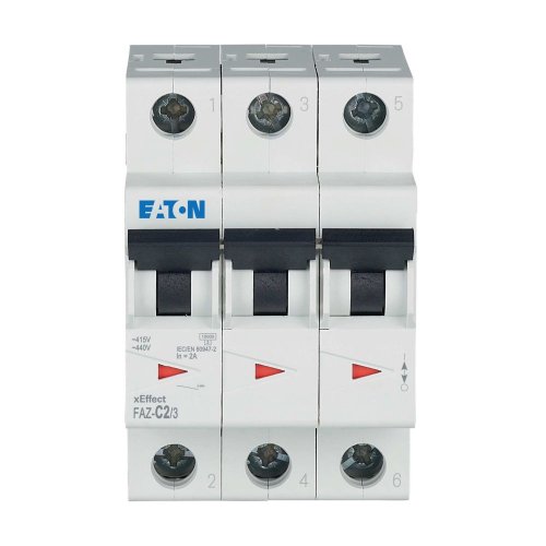 Eaton Installatie-automaat (MCB) FAZ, 3P, 2A, C-curve, 15kA - Eaton wa sg261020 c - 20067976