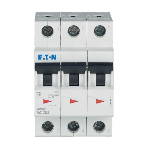Eaton Installatie-automaat (MCB) FAZ, 3P, 6A, C-curve, 15kA - Eaton wa sg262120 c - 20067982