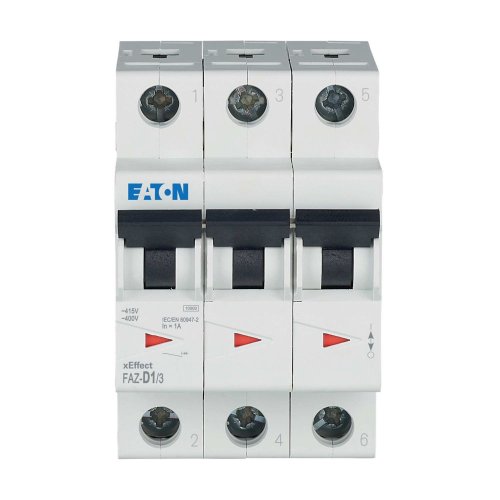 Eaton Installatie-automaat (MCB) FAZ, 3P, 1A, D-curve, 15kA - Eaton wa sg262820 c - 20067996