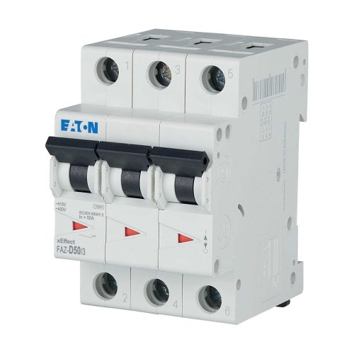 Eaton Installatie-automaat (MCB) FAZ, 3P, 50A, D-curve, 10kA - Eaton wa sg264520 l - 20059524