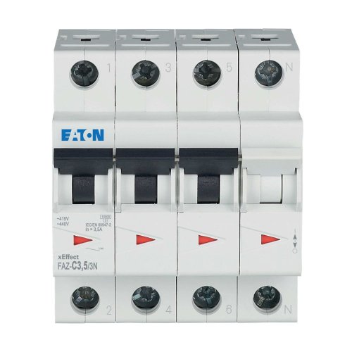 Eaton Installatie-automaat (MCB) FAZ, 3P+N, 3,5A, C-curve, 15kA - Eaton wa sg272820 c - 20068081