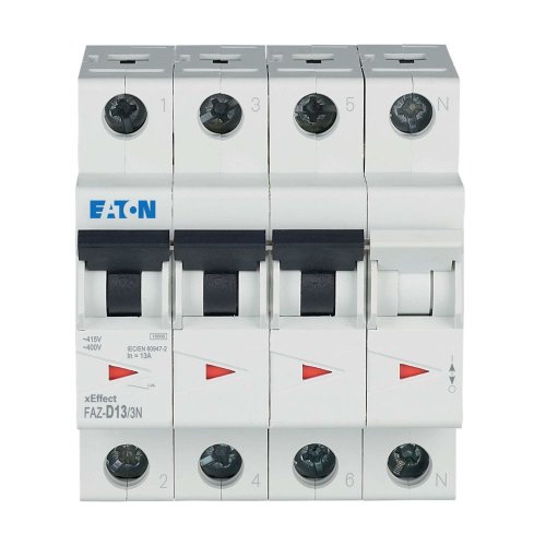 Eaton Installatie-automaat (MCB) FAZ, 3P+N, 13A, D-curve, 15kA - Eaton wa sg274420 c - 20068111