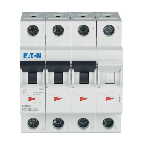 Eaton Installatie-automaat (MCB) FAZ, 3P+N, 3,5A, D-curve, 15kA - Eaton wa sg275120 c - 20068104