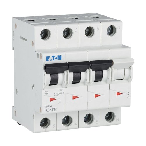 Eaton Installatie-automaat (MCB) FAZ, 3P+N, 8A, K-curve, 10kA - Eaton wa sg277720 r - 20068125