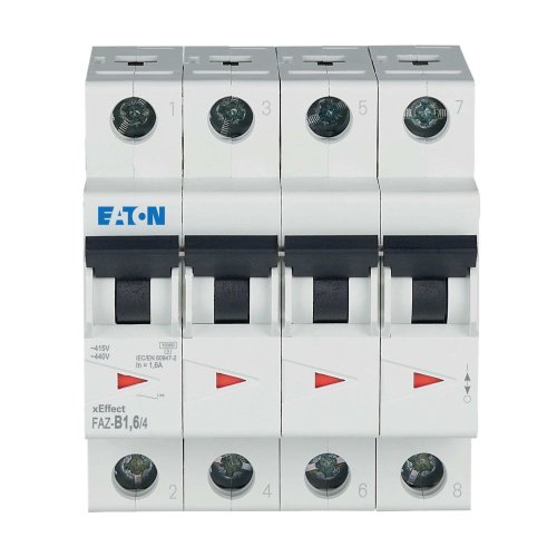 Eaton Installatie-automaat (MCB) FAZ, 4P, 1,6A, B-curve, 15kA - Eaton wa sg277920 c - 20068137
