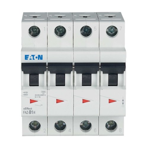 Eaton Installatie-automaat (MCB) FAZ, 4P, 1A, B-curve, 15kA - Eaton wa sg278020 c - 20068135