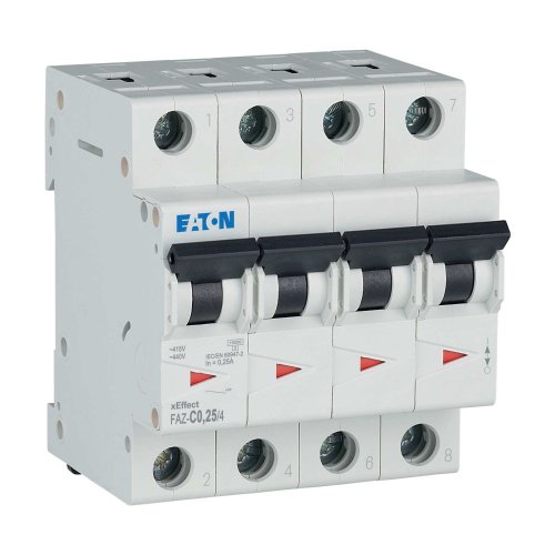 Eaton Installatie-automaat (MCB) FAZ, 4P, 0,25A, C-curve, 15kA - Eaton wa sg280320 r - 20068158