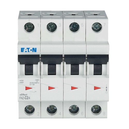 Eaton Installatie-automaat (MCB) FAZ, 4P, 2A, C-curve, 15kA - Eaton wa sg281520 c - 20068164