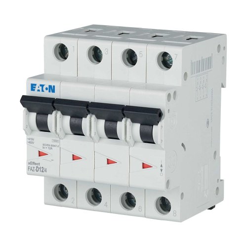 Eaton Installatie-automaat (MCB) FAZ, 4P, 12A, D-curve, 15kA - Eaton wa sg283520 l - 20068196