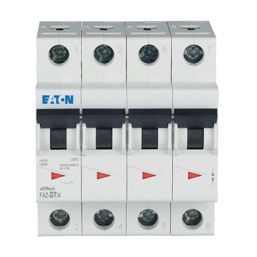 Eaton Installatie-automaat (MCB) FAZ, 4P, 7A, D-curve, 10kA - Eaton wa sg285320 c - 20060581