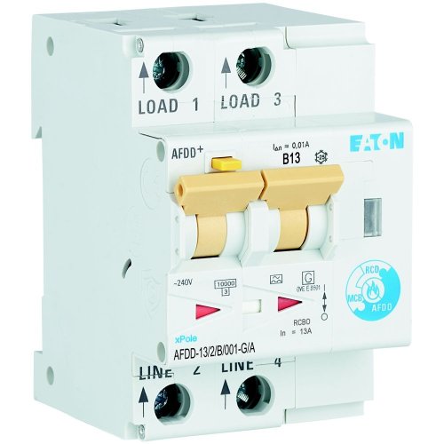 Eaton Vlamboogautomaat (AFDD) 10A 2p B-kar 10mA kortvertraagd - Eaton wa sg95719 l - 20069315
