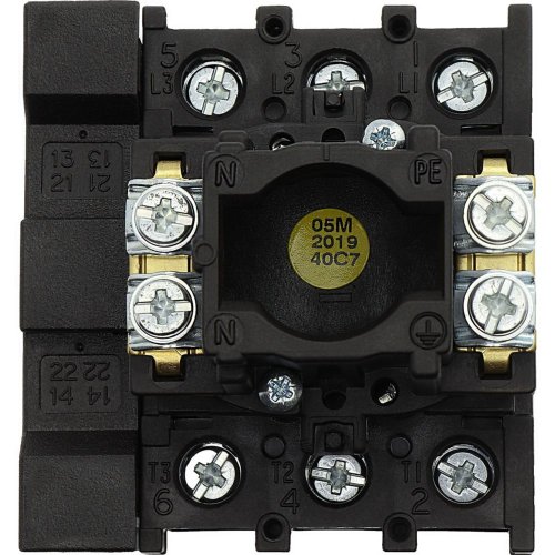 Eaton Hoofdschakelaar, 3-polig + 1MC + 1VC, 32 A, HOLD-functie, afsluitbaar  - Eaton y7 12772 bk - 20056484