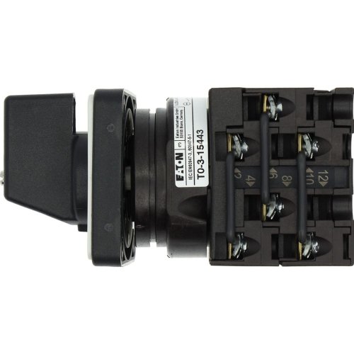 Eaton Omschakelaar, Contacten: 6, 20 A, Frontplaat: 1-2, 90 &deg;, vast, inbouw - Eaton y7 13013 bt - 20056504