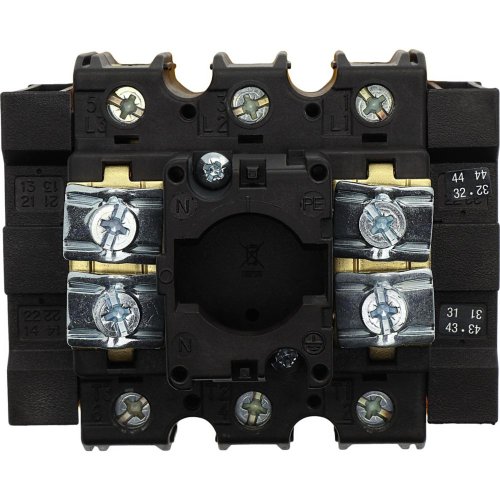 Eaton Hoofdschakelaar, 3-polig + 2MC + 2VC, 63 A, NOOD-UIT-functie, inbouw - Eaton y7 13198 bk - 20056523