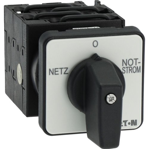 Eaton Omschakelaar, Contacten: 8, 20 A, Frontplaat: Netz-0-Notstrom, 45 &deg;, v - Eaton y7 13842 r - 20056584