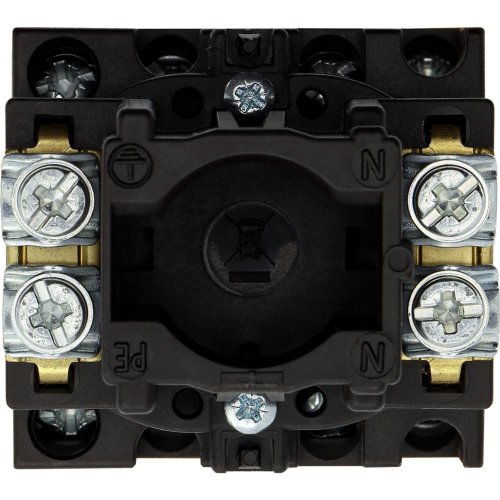 Eaton Hoofdschakelaar, 3-polig + 2MC + 1VC, 20 A, NOOD-UIT-functie, 90 &deg;, af - Eaton y7 15571 bk - 20056757