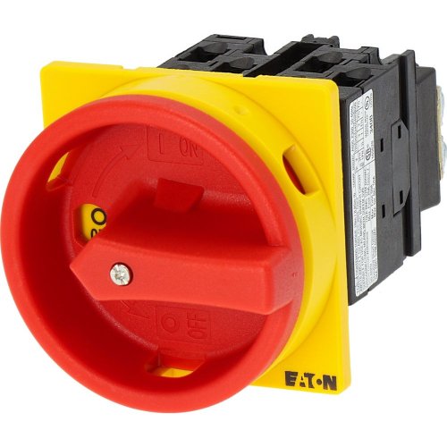 Eaton Hoofdschakelaar, 3-polig + 2MC + 1VC, 20 A, NOOD-UIT-functie, 90 &deg;, af - Eaton y7 15571 l - 20056757