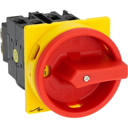 Eaton Hoofdschakelaar, 3-polig + 2MC + 1VC, 20 A, NOOD-UIT-functie, 90 &deg;, af - Eaton y7 15571 r - 20056757