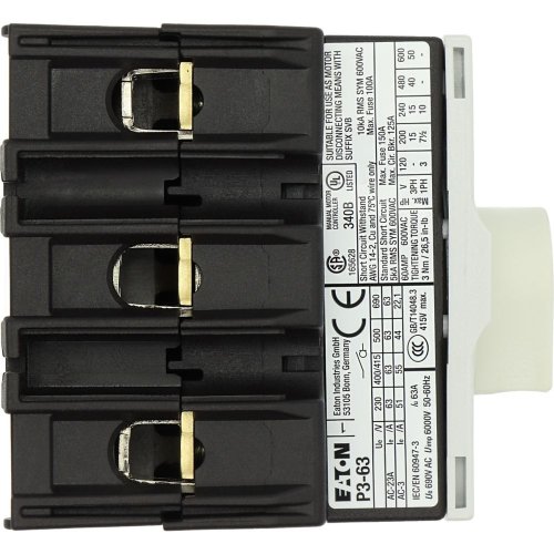 Eaton Hoofdschakelaar, 3-polig, 63 A, NOOD-UIT-functie, Afsluitbaar in 0-sta - Eaton y7 172784 bt - 20061353