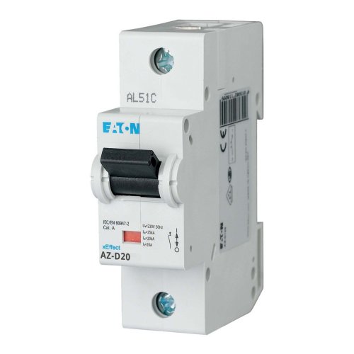 Eaton Installatie-automaat (MCB) AZ, D-kar., 20A , 1P, 25 kA - Eaton y7 174489 l - 20061476