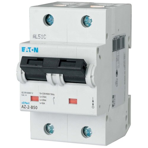 Eaton Installatie-automaat (MCB) AZ, B-kar., 50A , 2P, 25 kA - Eaton y7 174497 l - 20061484