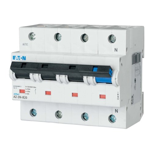 Eaton Installatie-automaat (MCB) AZ, B-kar., 20A , 3P+N, 25 kA - Eaton y7 174519 l - 20061506