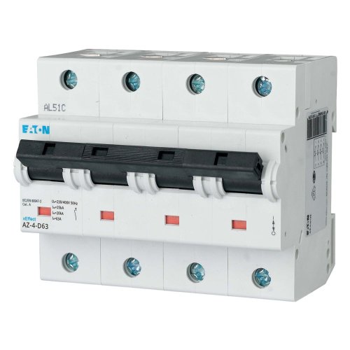 Eaton Installatie-automaat (MCB) AZ, D-kar., 63A , 4P, 25 kA - Eaton y7 174546 l - 20061533