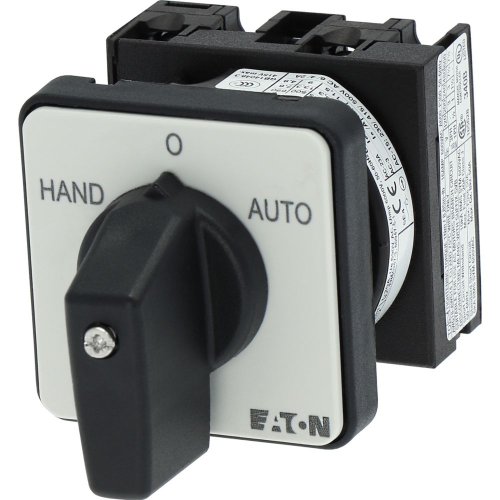 Eaton Omschakelaar, Contacten: 2, 20 A, Frontplaat: HAND-0-AUTO, 45 &deg;, vast, - Eaton y7 19872 l - 20056911