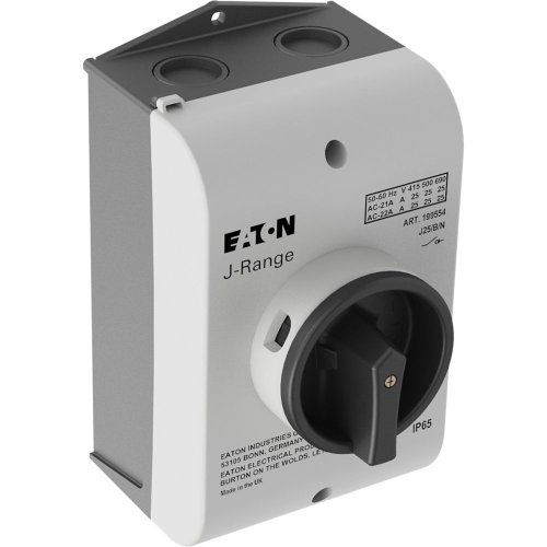 Eaton Hoofdschakelaar, 3-polig + N, 25 A, Aan - Uit, opbouw, witte behuizing - Eaton y7 199554 r - 20064114